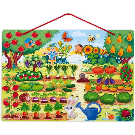 Jardin magnétique - bois - : Jeux éducatifs magnétiques - Janod