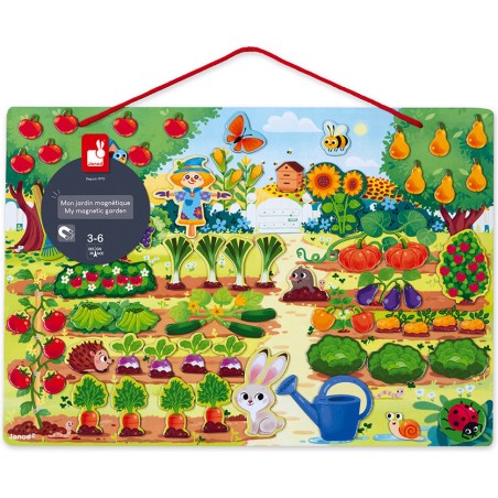 Jardin magnétique - bois - : Jeux éducatifs magnétiques - Janod