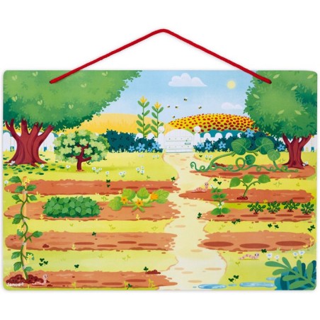 Jardin magnétique - bois - : Jeux éducatifs magnétiques - Janod