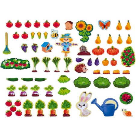 Jardin magnétique - bois - : Jeux éducatifs magnétiques - Janod