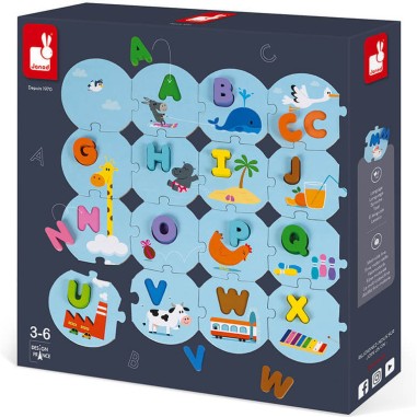 Puzzle 28 pièces : j'apprends l'alphabet - Janod