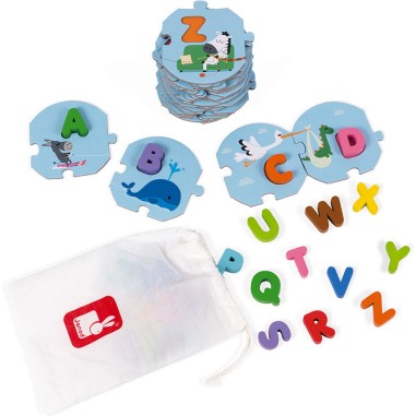 Puzzle 28 pièces : j'apprends l'alphabet - Janod