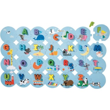 Puzzle 28 pièces : j'apprends l'alphabet - Janod