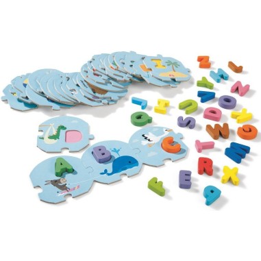 Puzzle 28 pièces : j'apprends l'alphabet - Janod