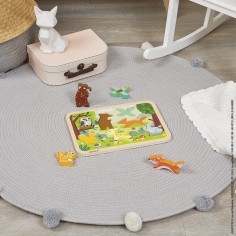 Chunky Puzzle Forêt 7 pièces : Puzzles en bois premier âge - Janod 2