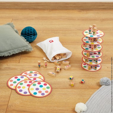 Jeu d'adresse en bois - Jeu Acrobat dès 5 ans - Janod