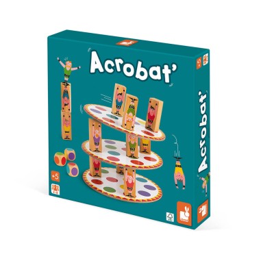 Jeu d'adresse en bois - Jeu Acrobat dès 5 ans - Janod