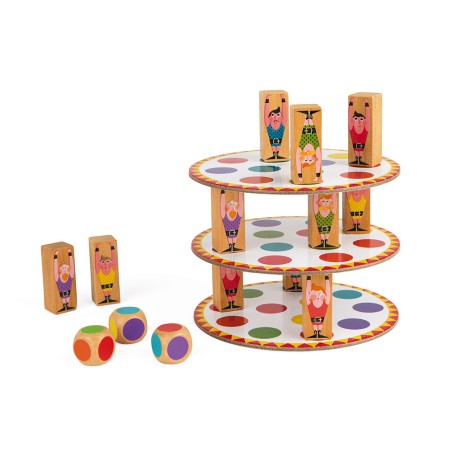 Jeu d'adresse en bois - Jeu Acrobat dès 5 ans - Janod