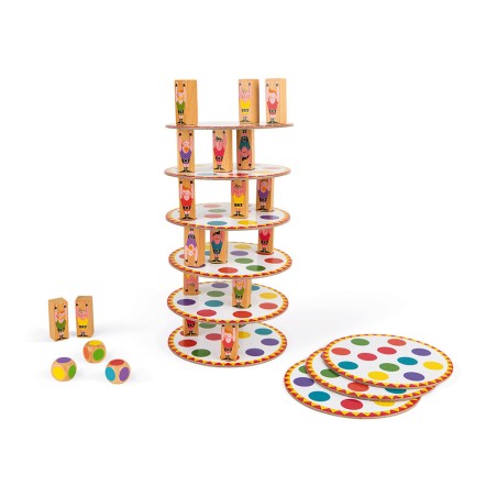 Jeu d'adresse en bois - Jeu Acrobat dès 5 ans - Janod