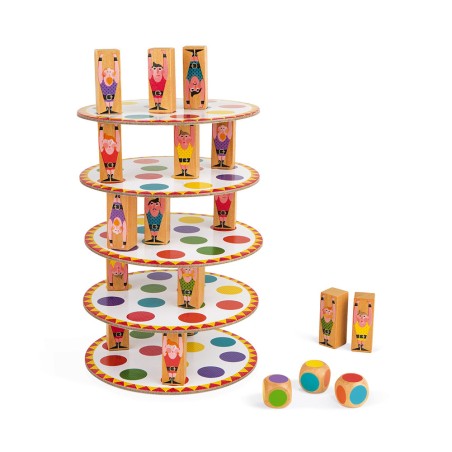 Jeu d'adresse en bois - Jeu Acrobat dès 5 ans - Janod