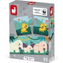 Jeu d'association - Puzzle Animaux 30 pièces - Partenariat Wwf® - Janod