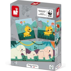 Puzzle Animaux 30 pièces Wwf - Un jeu - Janod