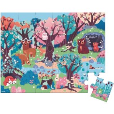 Puzzle phosphorescent - Puzzle magique forêt pour enfant 3 ans - Janod 2