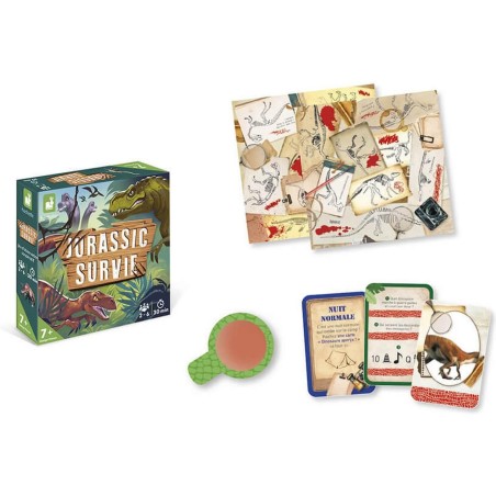 Jeu de société - Jeu de société enfant 7 ans dinosaures - Janod