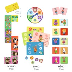 Bingo Memo Domino - Les p'tits copains - Djeco 2