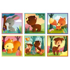Kubkid - Animaux de la forêt 9 cubes - Un jeu - Janod 2