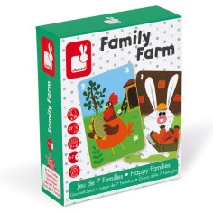 Jeu de 7 Familles Family Farm : Jeux de cartes - Janod