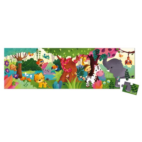 Valisette puzzle panoramique Jungle 36 pièces : Puzzles 20 à 49 pièces - Janod Valisette puzzle panoramique Jungle 36 pièces : Puzzles 20 à 49 pièces - Janod