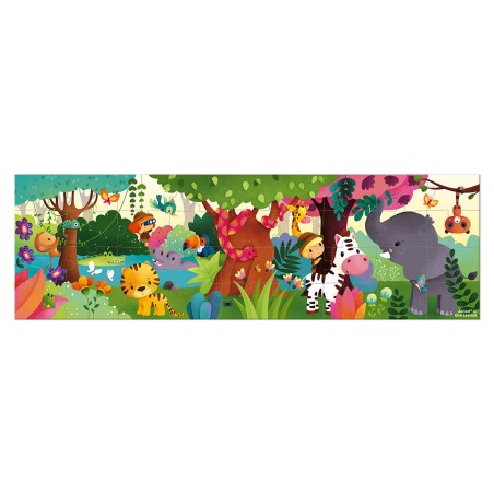 Valisette puzzle panoramique Jungle 36 pièces : Puzzles 20 à 49 pièces - Janod Valisette puzzle panoramique Jungle 36 pièces : Puzzles 20 à 49 pièces - Janod