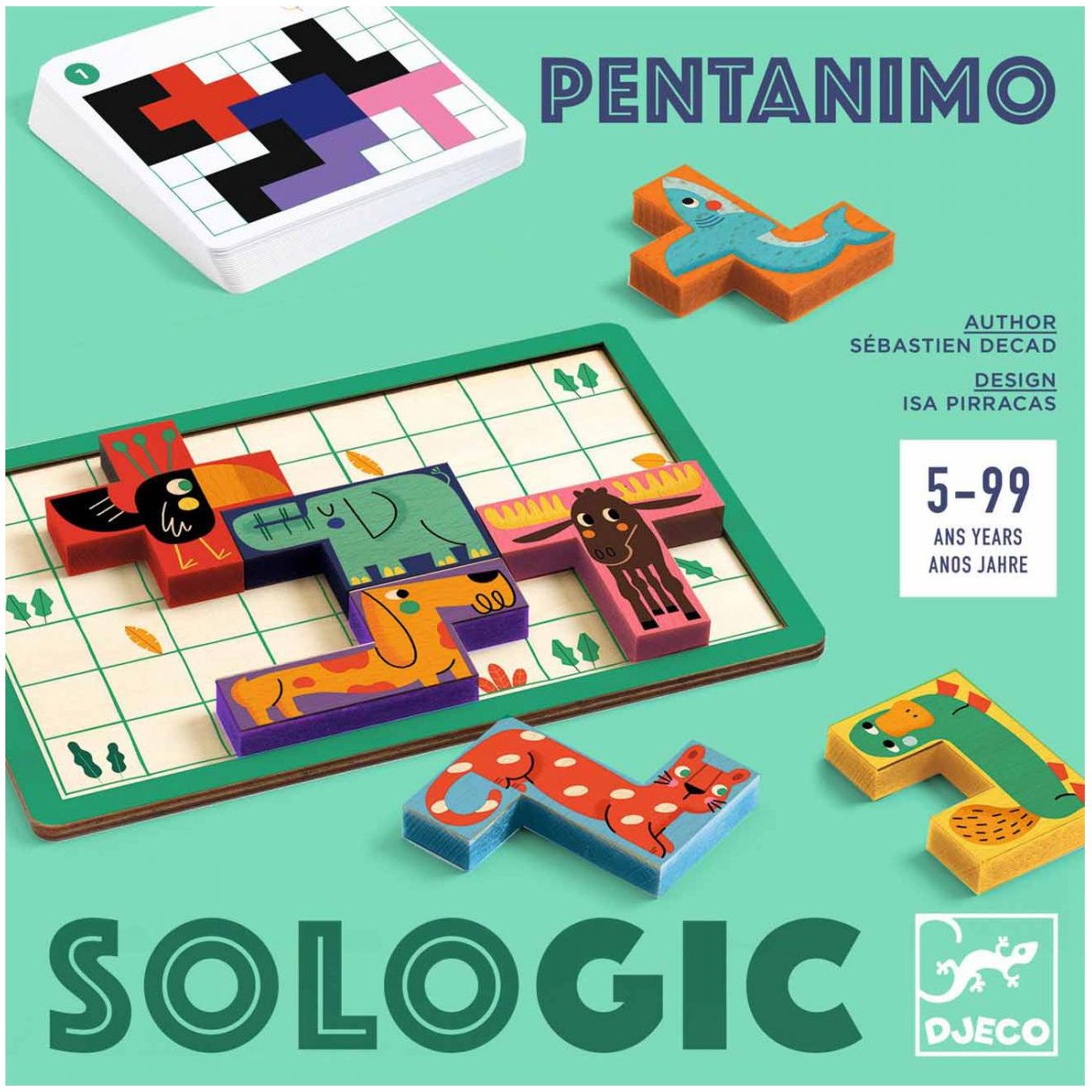Pentanimo Sologic Cassetête en bois Djeco