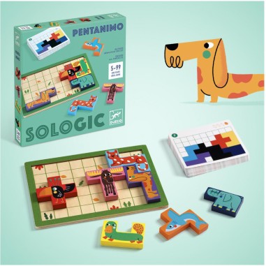 Pentanimo Sologic - Casse-tête en bois - Djeco