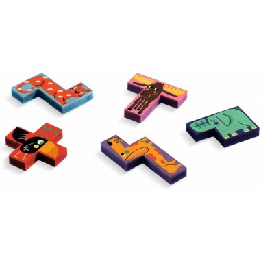 Pentanimo Sologic - Casse-tête en bois - Djeco