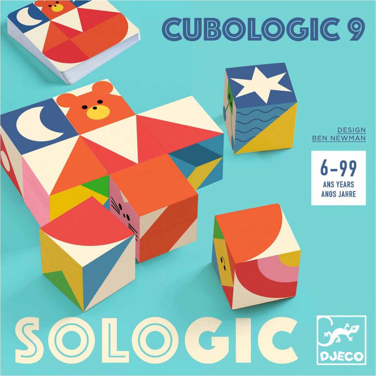 Cubologic 9 Sologic Cassetête en bois Djeco