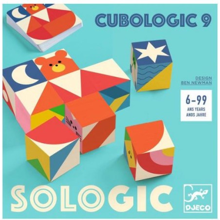 Cubologic 9 Sologic - Casse-tête en bois - Djeco