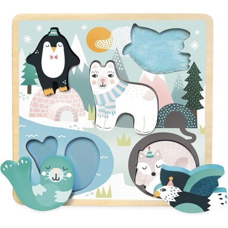 Jouet encastrable en bois Banquise by Michelle Carlslund - Vilac