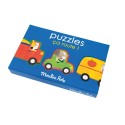 Ensemble de 4 Puzzles Ca roule ! - 32 pièces - Les Popipop - Moulin Roty