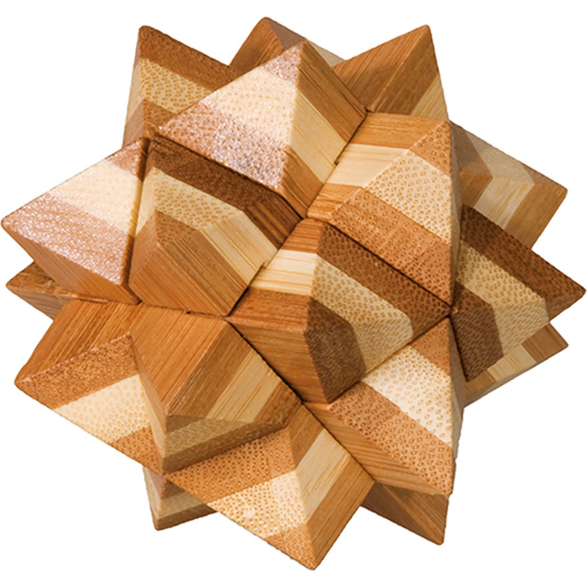 Cassetête en bois Bamboo : Etoile Gigamic