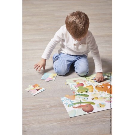 Puzzle bébé, puzzle animaux, puzzle 20 pièces - Janod