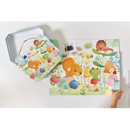 Puzzle bébé, puzzle animaux, puzzle 20 pièces - Janod