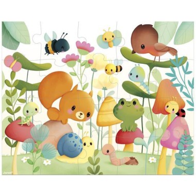 Puzzle bébé, puzzle animaux, puzzle 20 pièces - Janod