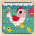 Puzzle en bois Poulette Henriette 9 pcs - Janod