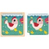 Puzzle en bois Poulette Henriette 9 pcs - Janod