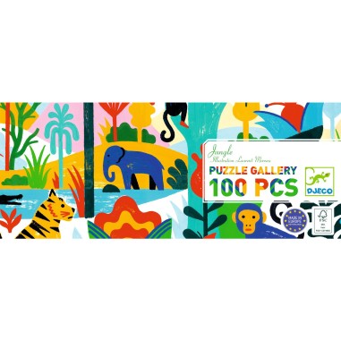 Puzzle Gallery Jungle 100 pcs - Djeco