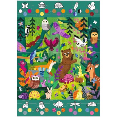 Puzzle Géant Observation Forêt 54 pcs - Djeco