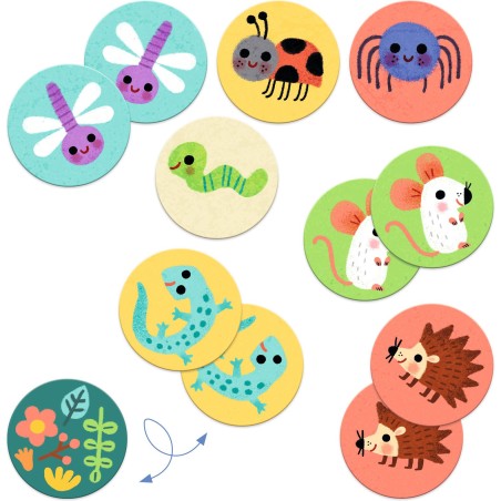 Mémo Petites bêtes - Jeu éducatif - Djeco