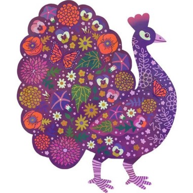 Puzz'Art - Peacock - 500 pcs - Djeco
