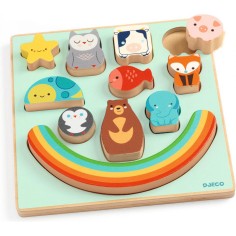 Puzzles relief - Puzz & Boom Rainbow - Djeco 2