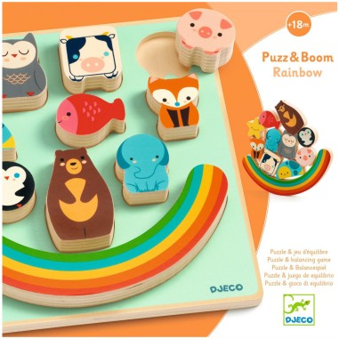 Puzzles relief - Puzz & Boom Rainbow - Djeco