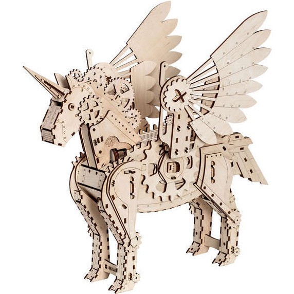 Licorne modèle 3D mobile en bois Mr. Playwood
