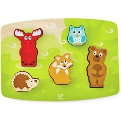 Puzzle tactile, les animaux de la forêt - Hape