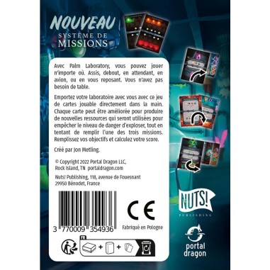 Palm Laboratory - Jeu de société - Jeu en solo - Nuts Publishing