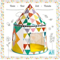 Cabanes et Coffres à  jouets Cabane multicolore - Djeco 2
