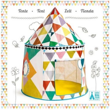 Cabanes et Coffres à  jouets Cabane multicolore - Djeco