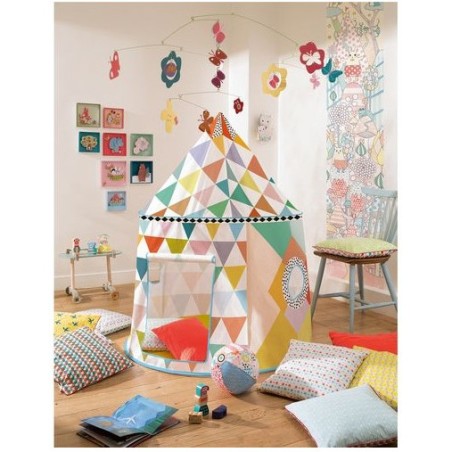 Cabanes et Coffres à  jouets Cabane multicolore - Djeco