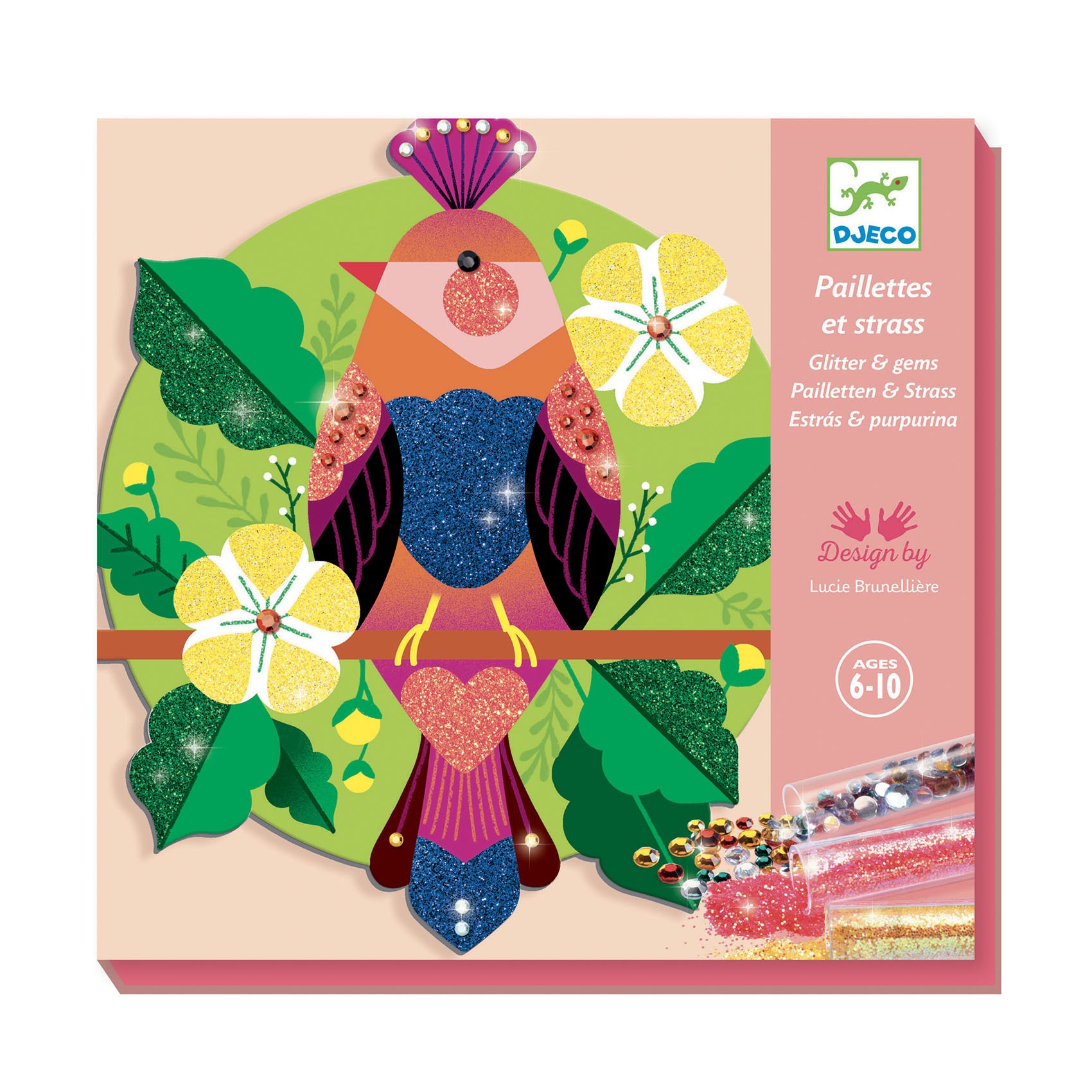 Tableau paillettes et strass Paradisio Activité créative Djeco