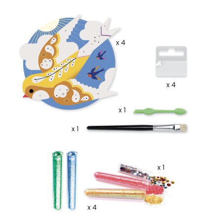 Tableau paillettes et strass Paradisio - Activité créative - Djeco